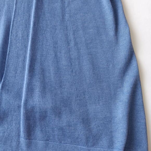 Eileen Fisher Open Front Cardigan Sweater Top LARGE Blue Purple Tencel Lyocell - Picture 10 of 11